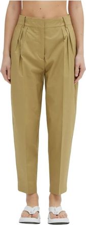 Erika Cavallini Semi Couture Chino - Dames - Chinos - Beige - S - Katoen - Broeken