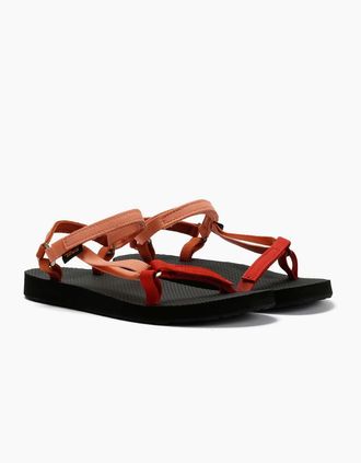 Teva Womens Teva Original Universal Slim Womens Multi Sandals - Red - Size: 4