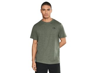 The North Face S/S Tri-Blend T-Shirts Mens Clothing New Taupe Green White Heather : 2XL, Cotton/Polyester/Viscose