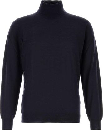 Fedeli Midnight Blue Turtle Neck Sweater