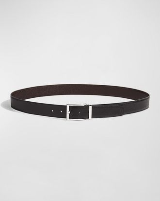Ferragamo Mens Double Adjustable Leather Belt