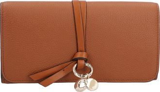 Chloé Alfabet Portemonnee met Klep Bruin