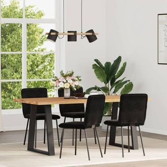 vidaXL Vidaxl - Sillas De Comedor 4 Unidades Terciopelo Negro