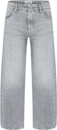 Cambio O-Shape Oria Cropped Jeans - Dames - Regular Fit Jeans - Grijs - M - Jeans