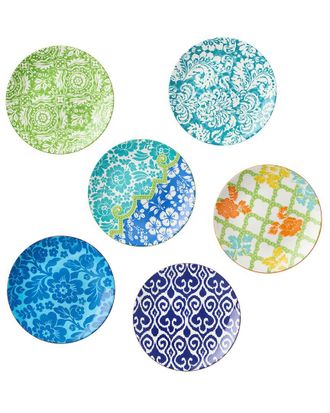 Certified International Pavillion Set Of 6 Dinner Plates