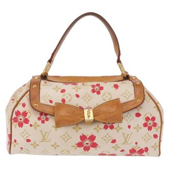 Louis Vuitton Retro Bag Limited Edition Cherry Blossom Monogram White Canvas Handbag (Pre-Owned)