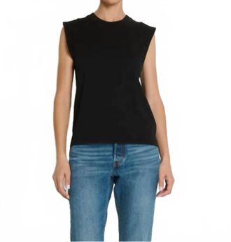 Nation Ltd Patti Muscle Tank In Jet Black