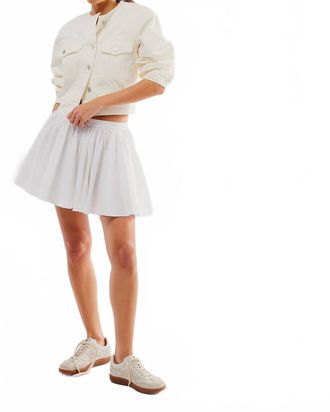Free People Gaia Skirt In Optic White