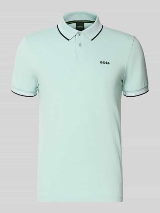 HUGO BOSS Slim Fit Poloshirt aus reiner Baumwolle Modell PAUL in Mint, Gr&ouml;&szlig;e XXXL