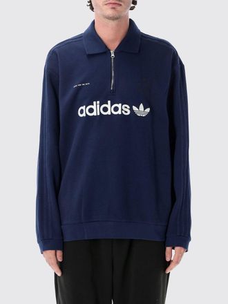 adidas Recycled Fabric Half-Zip Sweatshirt with Classic Collar