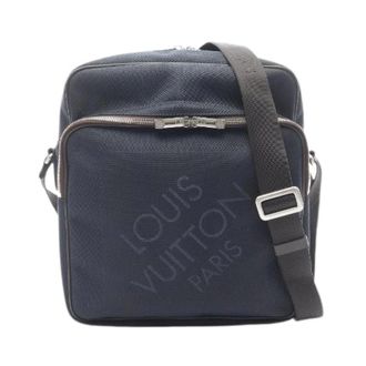 Louis Vuitton Pre-owned Cross Body Bags, male, Blue, Size: ONE SIZE Pre-owned Pilote Damier Geant Shoulder Bag