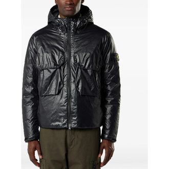 Stone Island Silk-Nylon Blend Jacket - Black