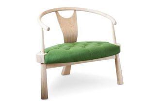 PIB Sill&oacute;n escandinavo de madera clara beige