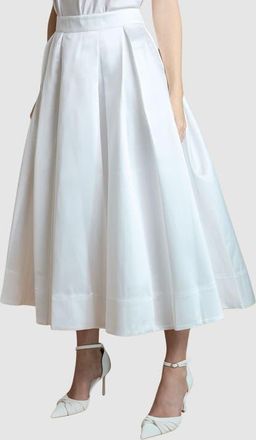 Coast Bridal Pleated Midi Skirt in Ivory at Nordstrom, Size 14