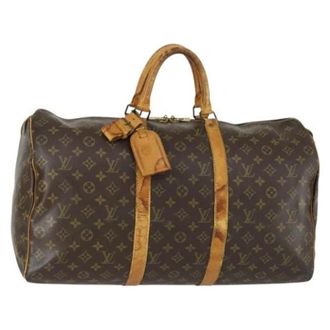 Louis Vuitton Pre-owned Weekend Bags, female, Brown, Size: ONE SIZE Pre-owned Weekend Bag