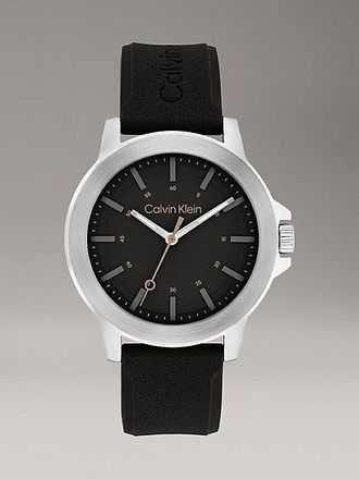 Calvin Klein Bold Dial Silicone Strap Watch