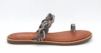 Ex&eacute; Womens Ariana 418 Sandal In Silver