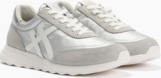 FitFlop Womens FitFlop Retro-Q FF Nylon Womens Silver/Urban White Trainers - Size: UK 4.5 / eu 37.5 / us 6.5