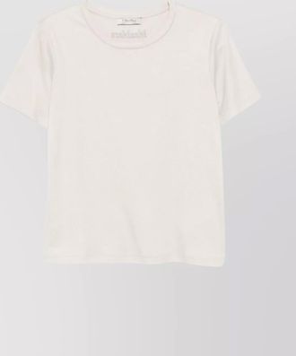 Max Mara short sleeve top with crew neck design
