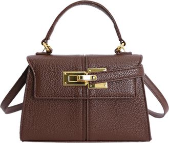 Generic Cymwer PU Leather Women Shoulder Bag Flap Crossbody Bag Buckle Tote Handbag (Coffee) (Coffee)