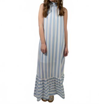 Entro Klara Sleeveless Maxi Dress In Light Blue