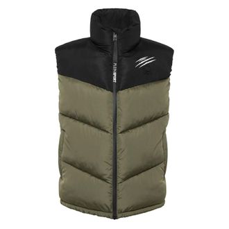 Plein Sport Jassen, Heren, Groen, XL, Nylon, Kort Vest