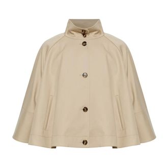 Max Mara Fulcro Poncho - Jackets - Mujer - Beige - ONE SIZE