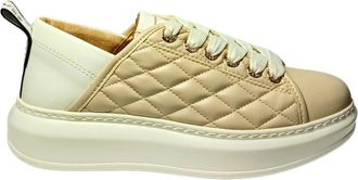 Alexander Smith Stijlvolle Sneaker - Dames - Sneakers - Beige - 38 EU - Leer - Schoenen