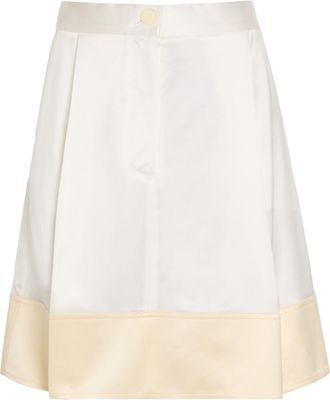 Toteme Silk Mini Skirt - White - 34 (UK6 / XS)