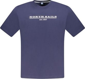 North Sails Mens Tshirt Est 1957 - Medium Blue Cotton - Size Small