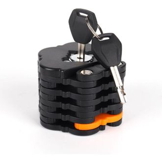 OEM Candado Plegable Para Bicicleta Con Soporte, Candado Para Scooter, Candado De Bicicleta De Alta Seguridad Con 2 Llaves, Candado Plegable Para Biciclet