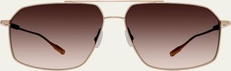Barton Perreira Renzo Titanium Aviator Sunglasses