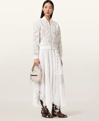 AllSaints Jade Embellished Bomber Jacket