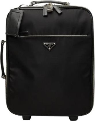 Prada Pre-owned Tessuto Nylon Travel Bag - unisex - Vintage Weekendtas - Zwart - ONE Size - Nylon - Vintage