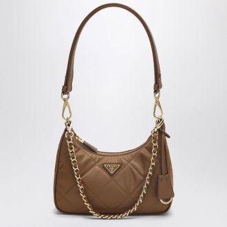 Prada Mini bag Re-Edition 1995 Cha&icirc;ne brandy colour