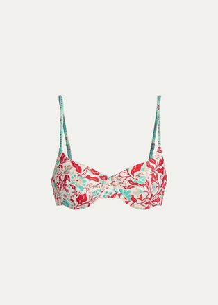 Ramy Brook Mona Floral Underwire Bikini Top
