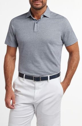 David Donahue Connery Cotton Polo in Navy at Nordstrom, Size Xx-Large