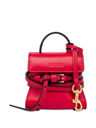 Moschino Bag keyring - women - Sheepskin - One Size - Red