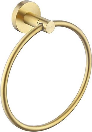 No Brand Anillo Para Toallas De Ba&ntilde;o De Acero Inoxidable 304 Con Perforaciones