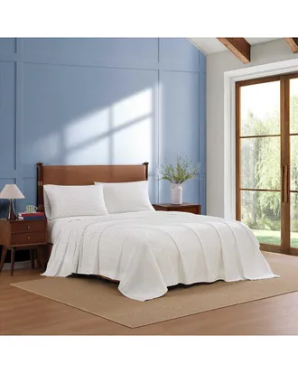 Tommy Hilfiger Monogram Stripe Cotton Percale Sheet Set