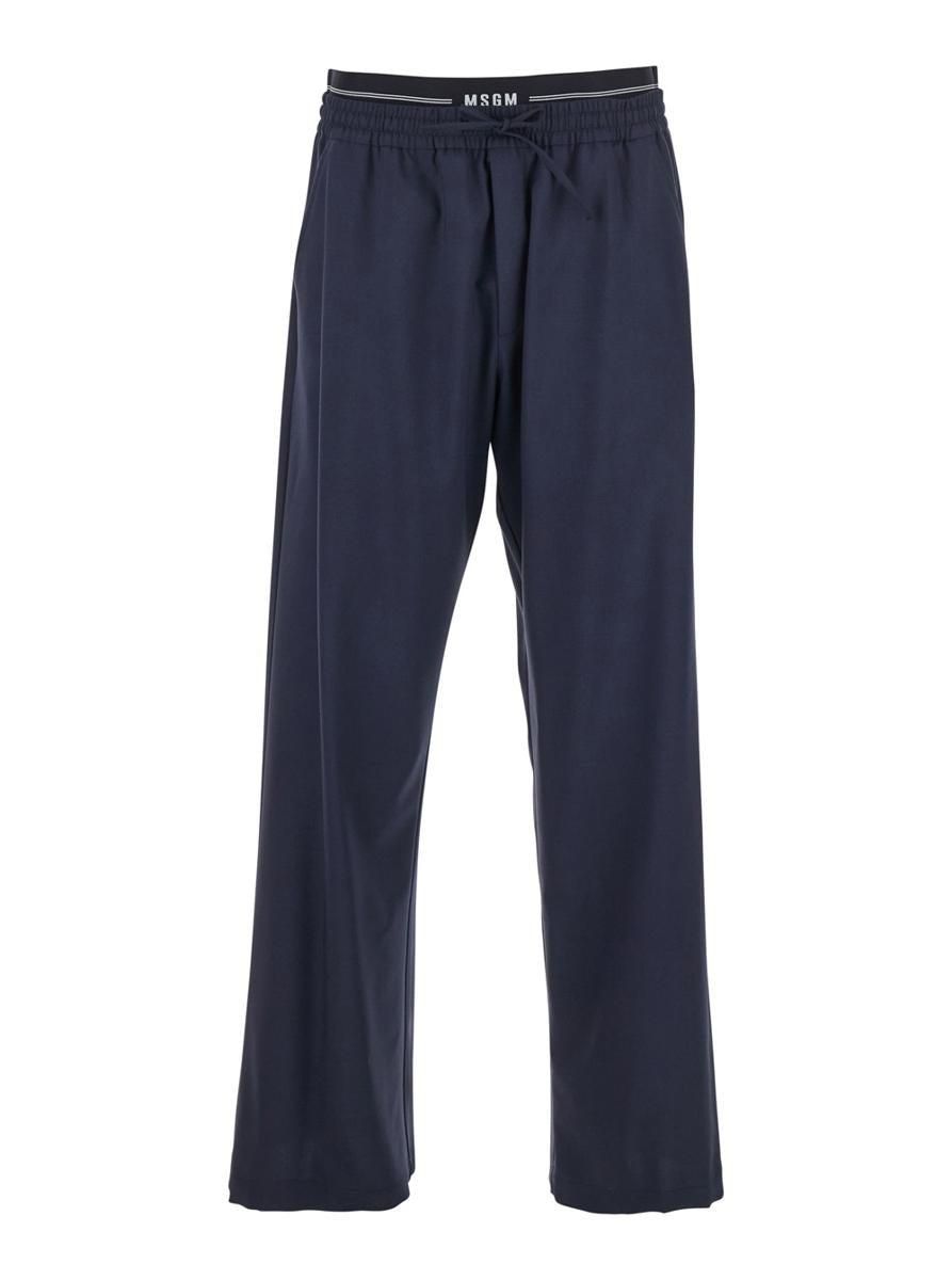 Msgm: Blue Cotton Pants now up to −77% | Stylight