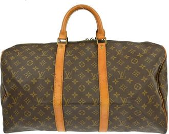 Louis Vuitton Pre-owned Weekend Bags, female, Brown, Size: ONE SIZE Pre-owned Keepall Travel Bag