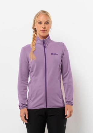Jack Wolfskin Fleecejacke JACK WOLFSKIN KOLBENBERG FZ W, Damen, Gr. S (36), lila (velvet), OBERSTOFF: 95% POLYESTER, 5% ELASTHAN; Futter: 100% POLYESTER, Jacken Fle
