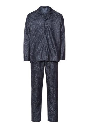 Hanro Selection Satin Cotton Pajama Set in Nightshade at Nordstrom, Size Xx-Large