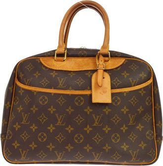 Louis Vuitton Deauville Monogram Canvas Brown Canvas Handbag (Pre-Owned)