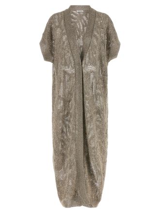 Brunello Cucinelli Womens Dazzling Water Lillies Cardigan
