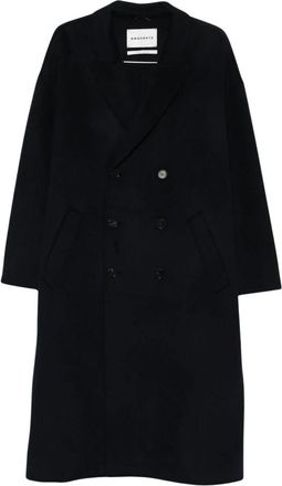 Amaranto Amar&aacute;nto, Heren, Mantels, Blauw, Maat: L Kasjmier