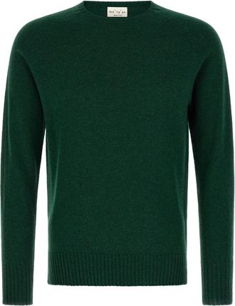 Maryya Green Crew Neck Sweater