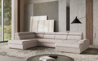 Sit&more Wohnlandschaft &raquo;U-Form&laquo; mit verstellbaren Kopfteilen, wahlweise mit Bettfunktion