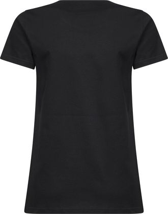 Moncler Womens Black Cotton Jersey Logo Patch T-Shirt T-Shirts & Jerseys